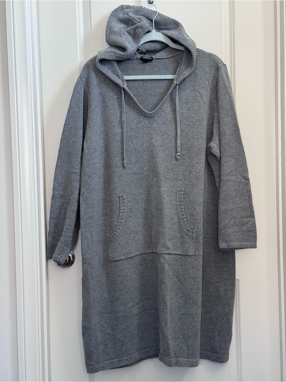 torrid gray knit sweater dress